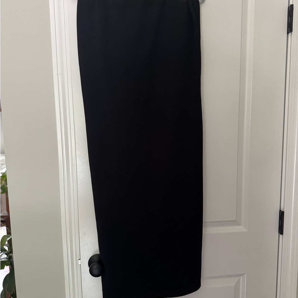 Boohoo Black Maxi Pencil Skirt for Work
